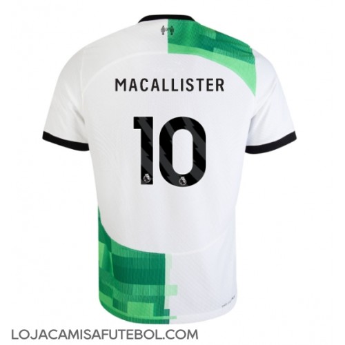 Camisa de Futebol Liverpool Alexis Mac Allister #10 Equipamento Secundário 2023-24 Manga Curta